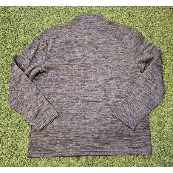 Callaway Golf Men's Size 2XL XXL Fleece 1/4 Snap Pullover Heathered Gray Black - Picture 6 of 6